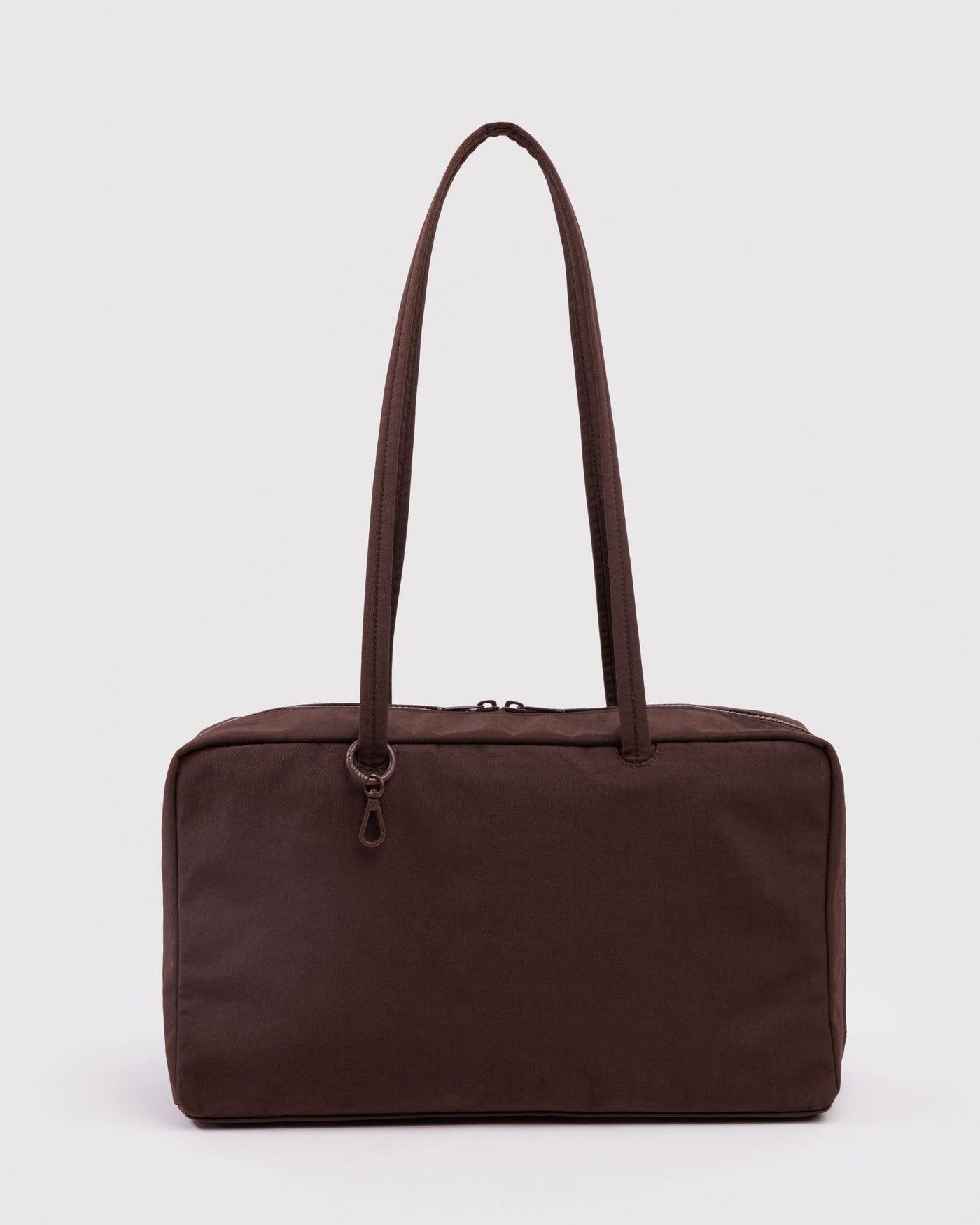Medium Nylon Bowler Bag - Coffee - Weekend Carry
