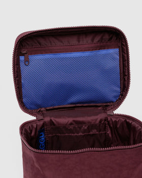 Large Cosmetic Case - Mahogany