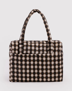 Cloud Carry-on - Blurred Gingham Brown