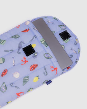 Puffy Laptop Sleeve 13"/14" - Sea Charms