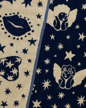 Bath Towel - Cherub Bows