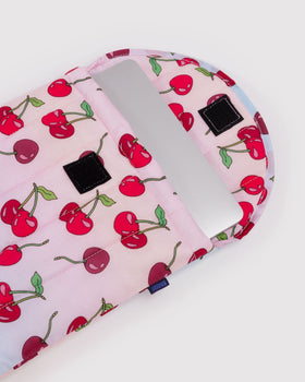 Puffy Laptop Sleeve 13"/14" - Cherries