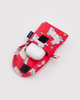 Puffy Earbuds Case - Bunnies