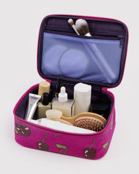 Small Cosmetic Case - Cherries - Travel Ready