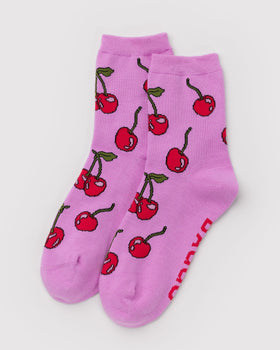 Crew Sock - Cherries