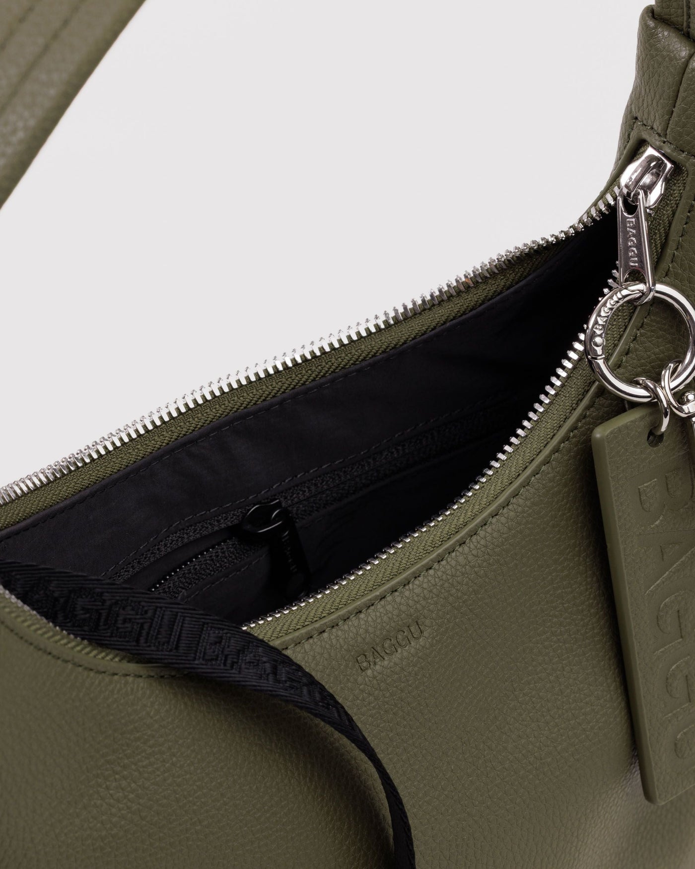 Mini Recycled Leather Shoulder Bag - Loden - On The Go