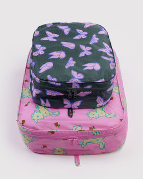 Large Packing Cube Set - Spring Animals - Travel Ready