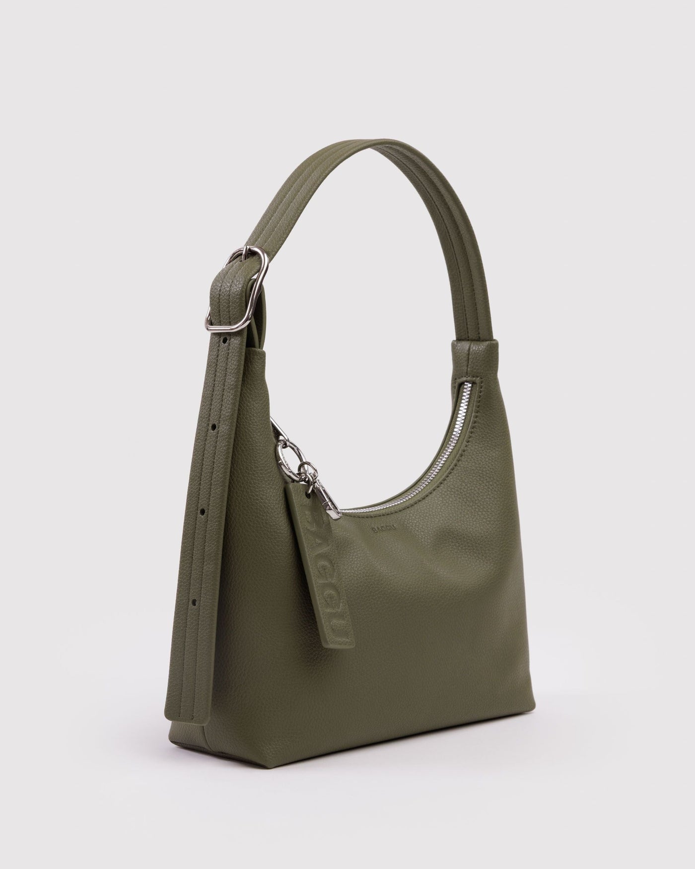 Mini Recycled Leather Shoulder Bag - Loden - On The Go