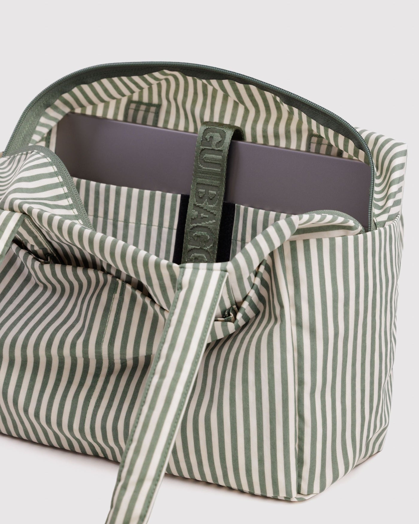 Everyday Cloud Bag - Sage Stripe