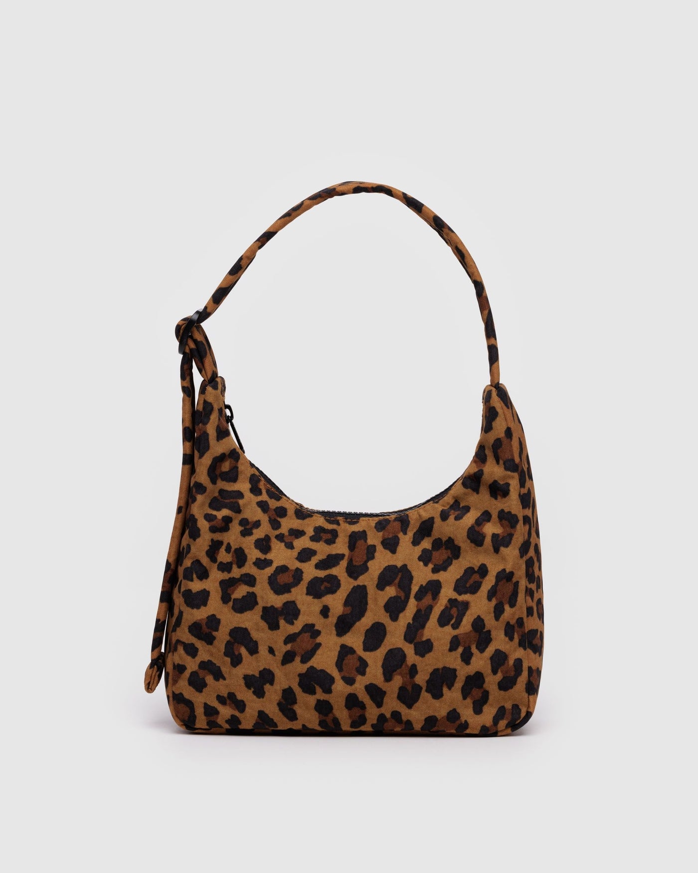 Mini Nylon Shoulder Bag - Leopard
