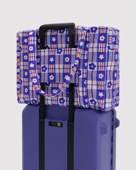 Cloud Carry-on - Market Plaid Blue