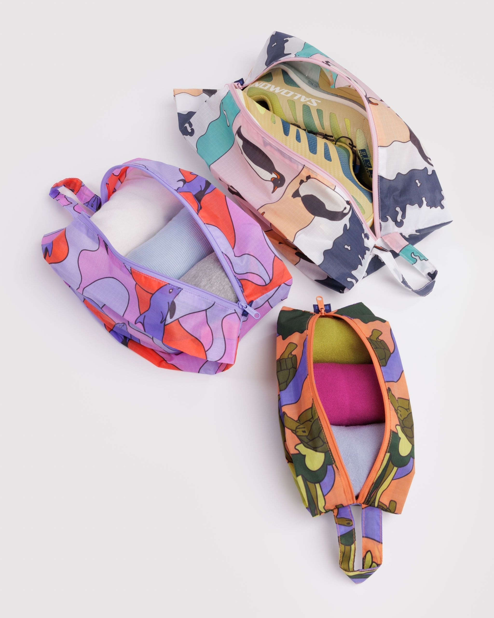 3D Zip Set - Vacation Animals - Simple Tote